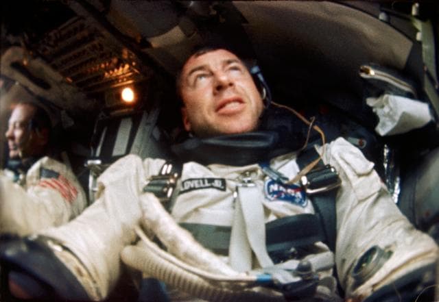NASA image: ASTRONAUT JAMES A. LOVELL, JR. -EARTH SKY - GT-12 - ONBOARD - INSIDE CABIN S/C