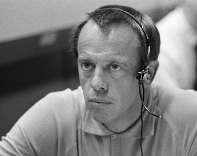 NASA image: View of Mission Control Center during the Apollo 13 oxygen cell failure