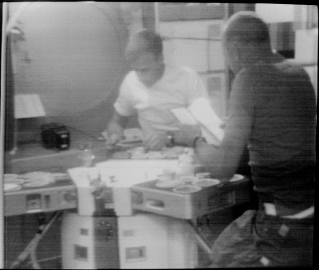 NASA image: Skylab (SL)-2 Astronauts - Wardroom - Crew Quarters - SL-1 Station