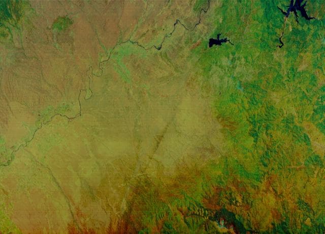 NASA image: Multi-spectral Line Scanner image of Northern California