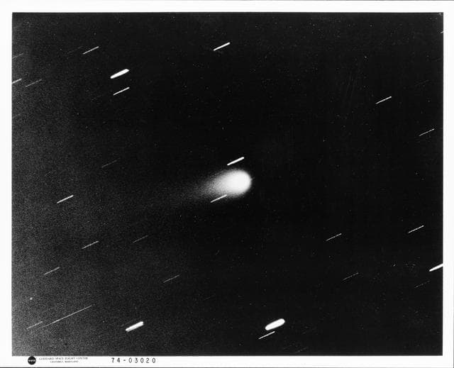 NASA image: Photograph of Comet Kohoutek taken from Skylab