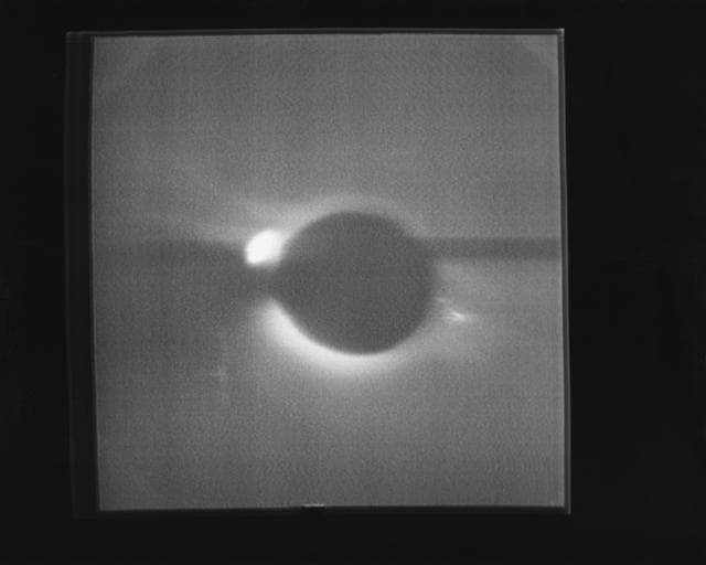 NASA image: Solar corona/prominence seen through the White Light Coronograph