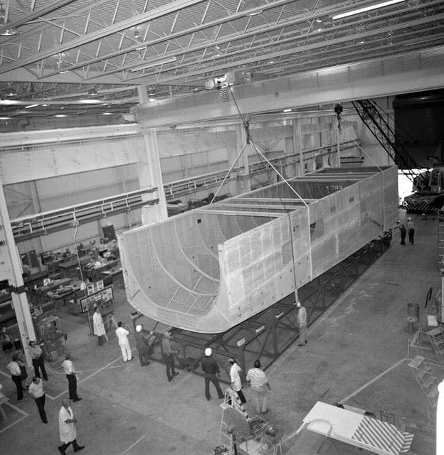 NASA image: Mockup - Shuttle Mid-Body - JSC