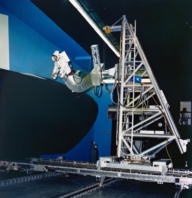 NASA image: MMU development at the Martin Marietta plant in Denver, Colorado