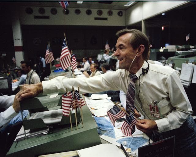 NASA image: MOCR activity during STS-4 mission