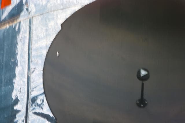 NASA image: HST,views of the telescope during approach and rendezvous