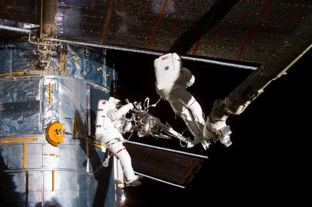 NASA image: EVA 2 activity on Flight Day 5 to service the Hubble Space Telescope