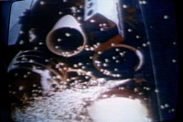 NASA image: TV view of ignition of STS -1 main engines