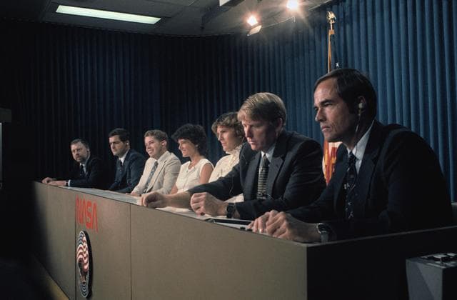 NASA image: Press conference with the crew of the 41-G mission