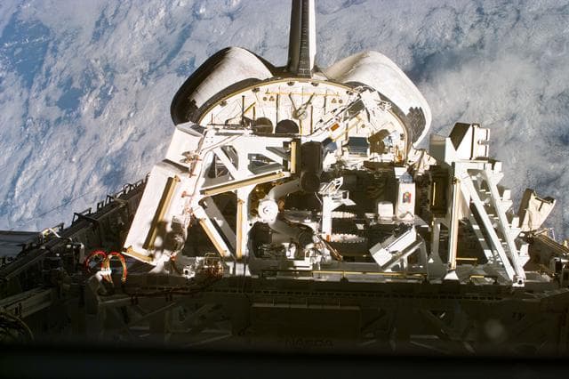 NASA image: MFD - Documentation of small fine arm in stowed position