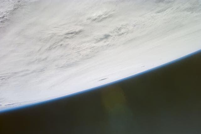 NASA image: Super Typhoon Winnie over Pacific - eye not visible