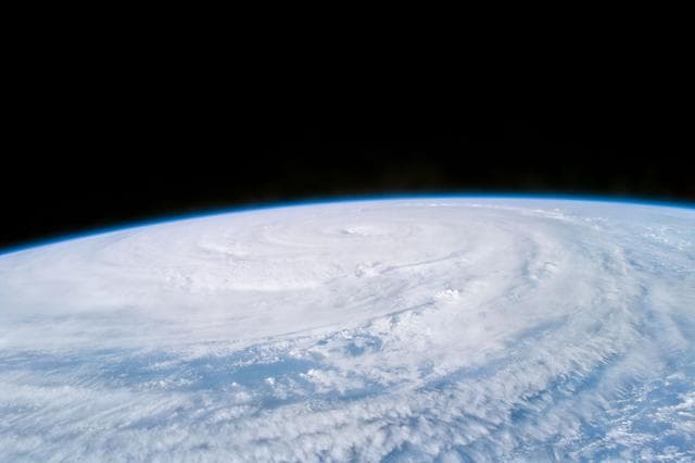 NASA image: Earth observations taken from Discovery during STS-85 mission - Typhoon Winnie