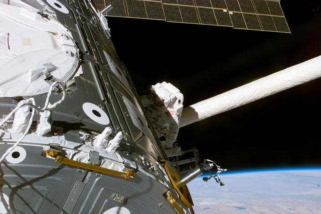 NASA image: View taken during EVA 1