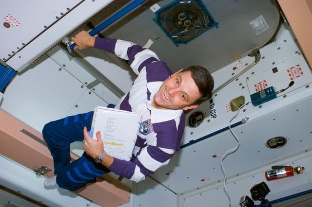 NASA image: View in the Node 1/Unity module after docking
