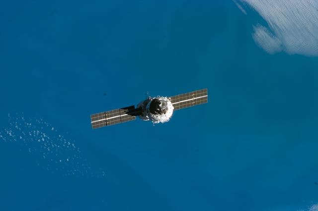 NASA image: View of the International Space Station in orbit