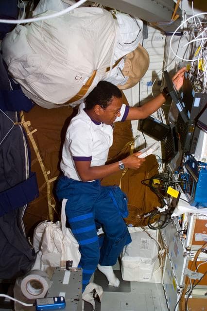 NASA image: Anderson on middeck