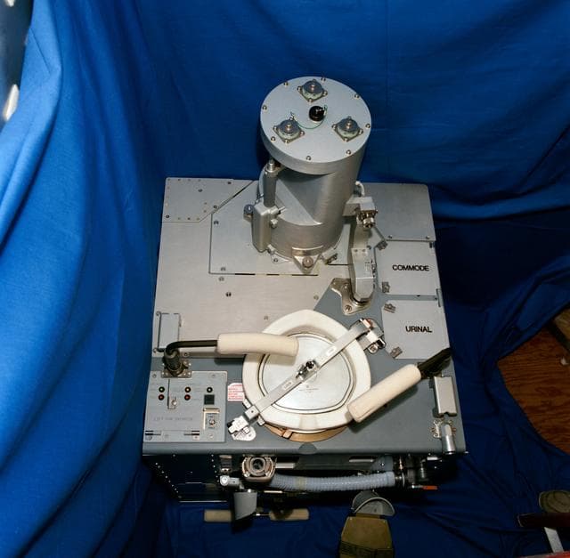 NASA image: Extended Duration Orbiter (EDO) Improved Waste Collection System (IWCS)