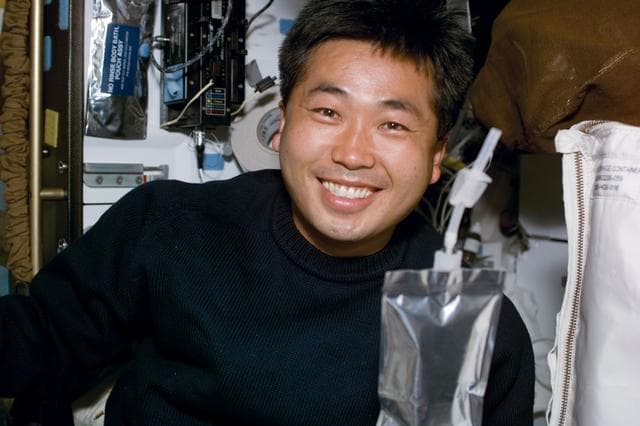 NASA image: Portrait view of Mission Specialist Koichi Wakata smiling for the camera