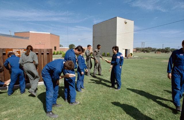 NASA image: STS-72 Mission Specialist Koichi Wakata during ASCAN training