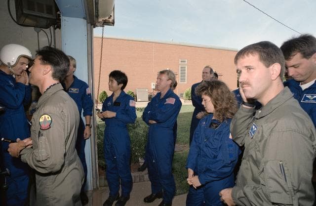 NASA image: STS-72 Mission Specialist Koichi Wakata during ASCAN training