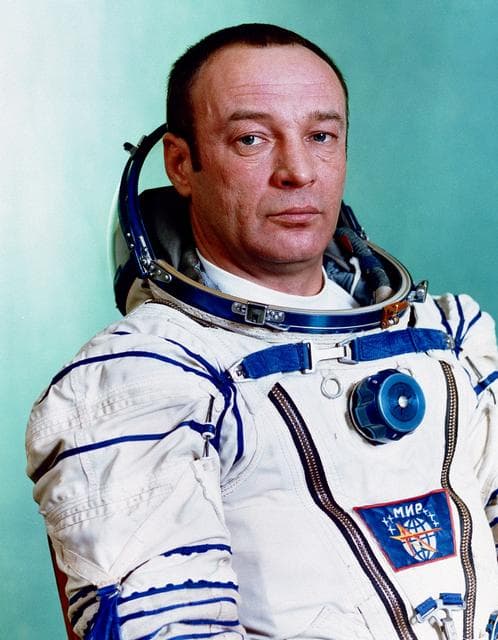 NASA image: Mir 21 and 22 cosmonauts and astronauts portraits and Russian training views