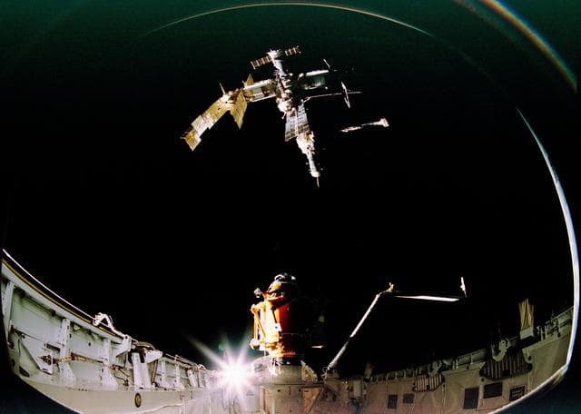 NASA image: Views from the IMAX camera taken during the STS-74 mission
