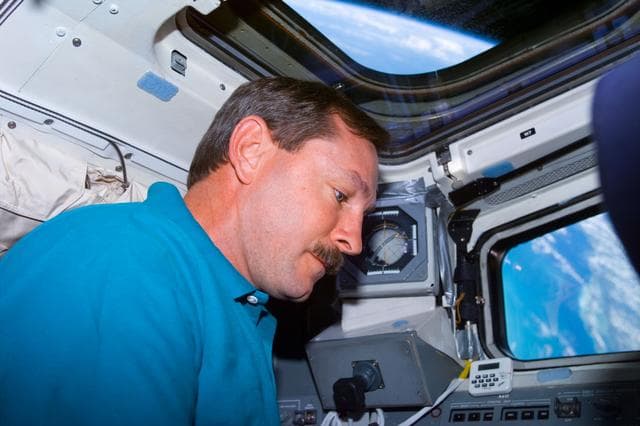 NASA image: Brown on aft flight deck