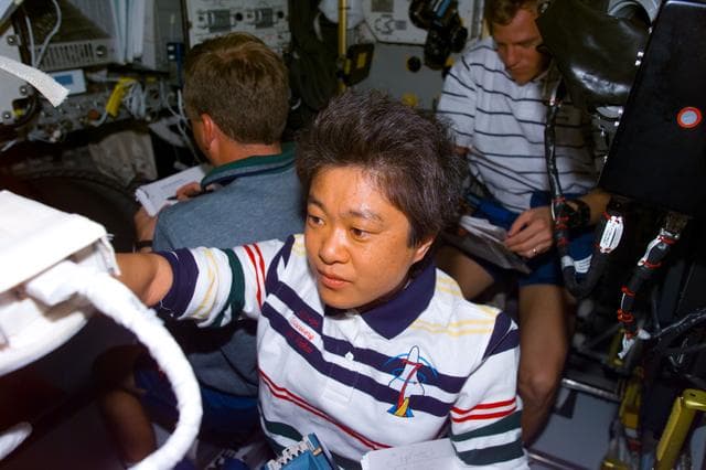 NASA image: VFEU - Mukai in Spacehab module