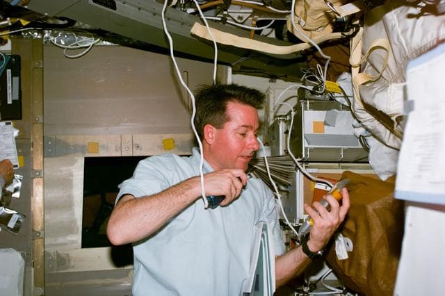 NASA image: Robinson on middeck