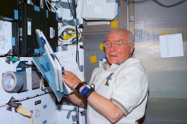 NASA image: OSTEO - Glenn on middeck