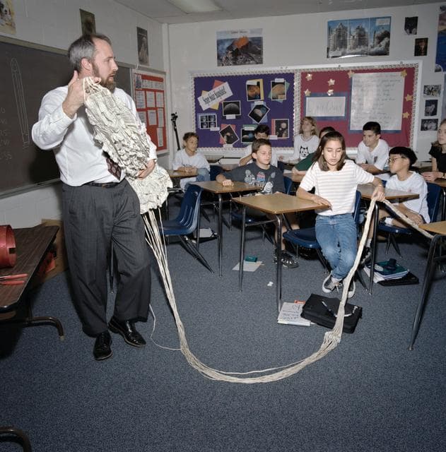 NASA image: JSC Engineers visit area schools for National Engineers Week February 1996