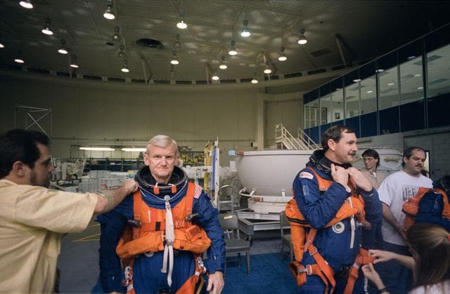 NASA image: Bailout training at WETF