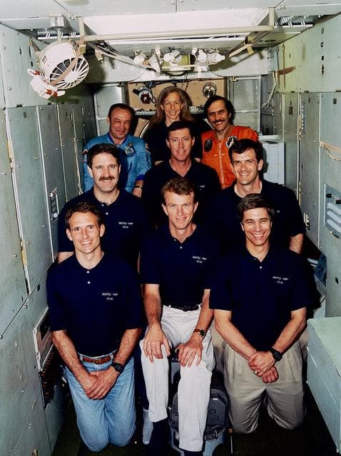 NASA image: Lucid, Blaha and others in Russia with cosmonauts during training