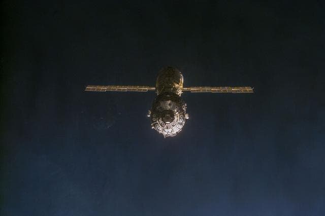 NASA image: View of the approach of the International Space Station