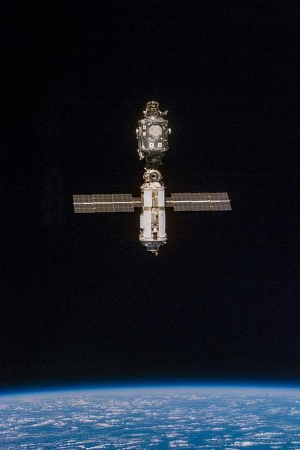 NASA image: View of the ISS stack taken during fly-around