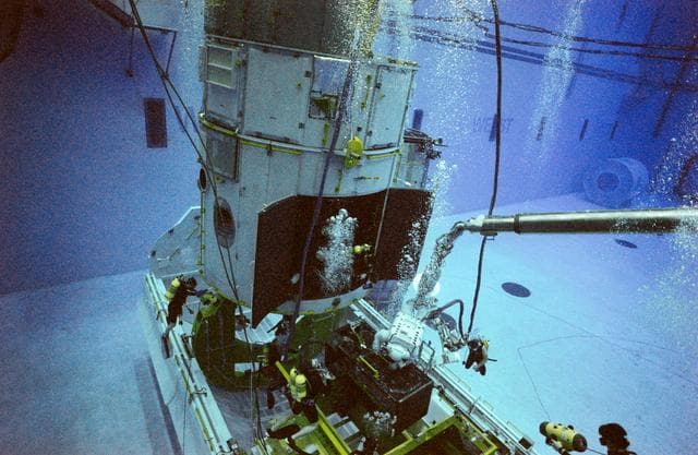 NASA image: Document a new HST task at the NBL with J. Hoffman and Mark Lee