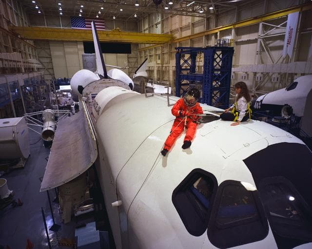NASA image: John Glenn during preflight training for STS-95