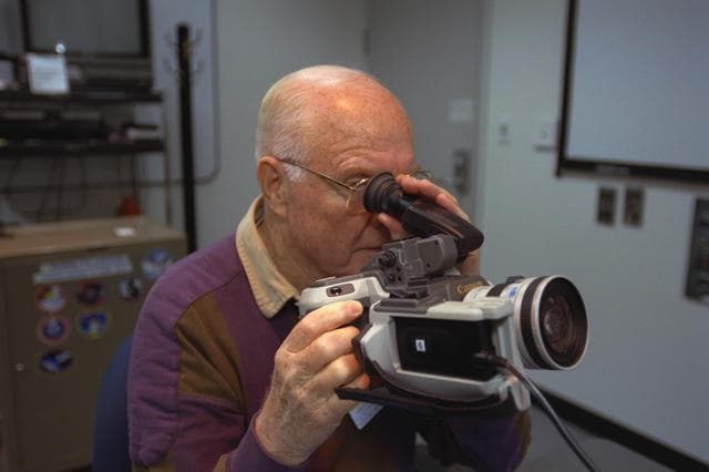 NASA image: Various views of STS-95 Senator John Glenn during training