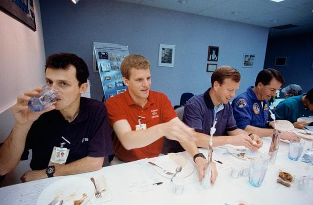 NASA image: Various views of STS-95 Senator John Glenn during training