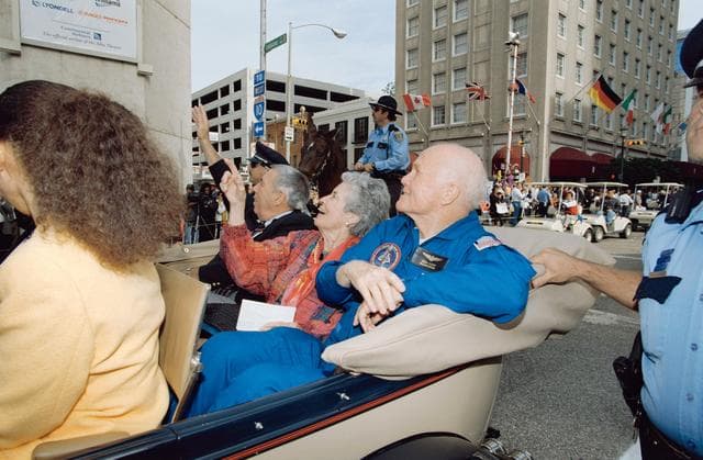NASA image: Houston parade honoring John Glenn and STS-95 crew