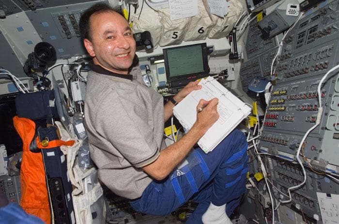 NASA image: PLT Polansky on aft flight deck