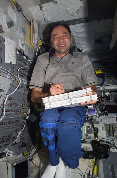 NASA image: PLT Polansky on aft flight deck