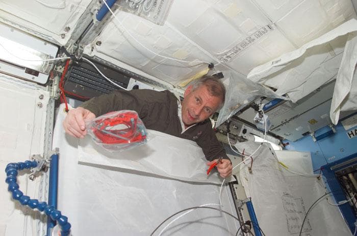NASA image: CDR Cockrell in U.S. Laboratory /Destiny rack