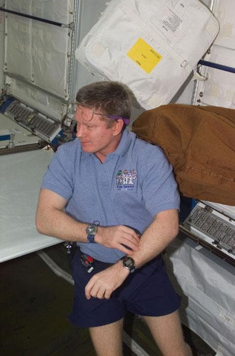 NASA image: Expedition One CDR Shepherd in U.S. Laboratory / Destiny module