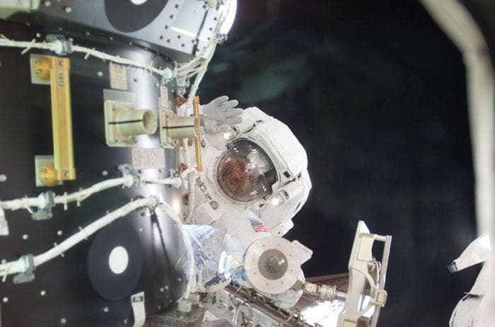 NASA image: MS Curbeam during EVA on PMA-3