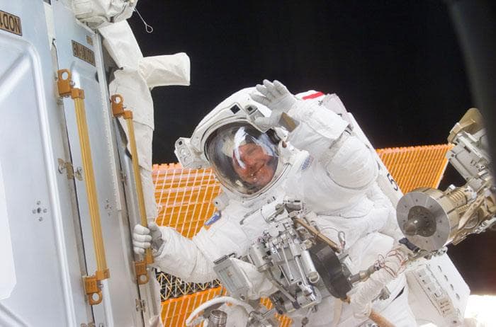 NASA image: MS Jones during EVA on Node 1/Unity