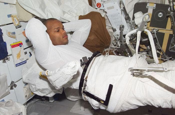 NASA image: MS Curbeam prepares for EVA 3