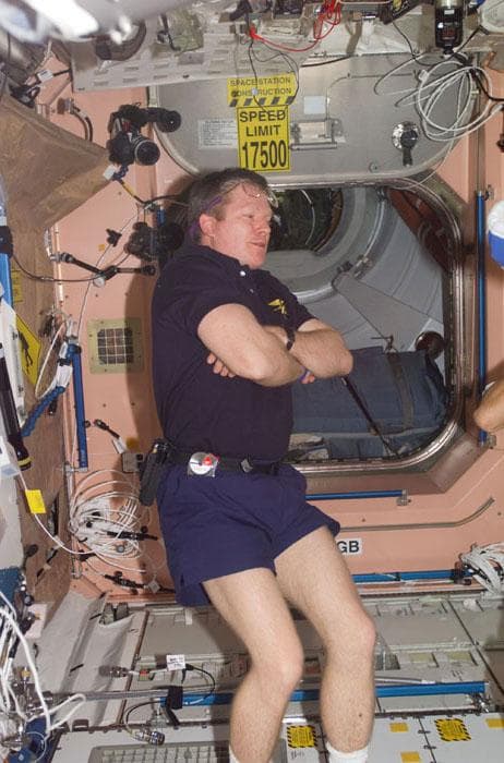 NASA image: Expedition One CDR Shepherd in Node 1/Unity module