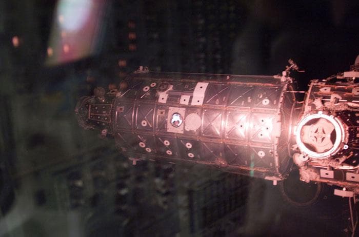 NASA image: U.S. Laboratory / Destiny module during separation