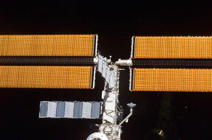 NASA image: ISS seen during flyaround